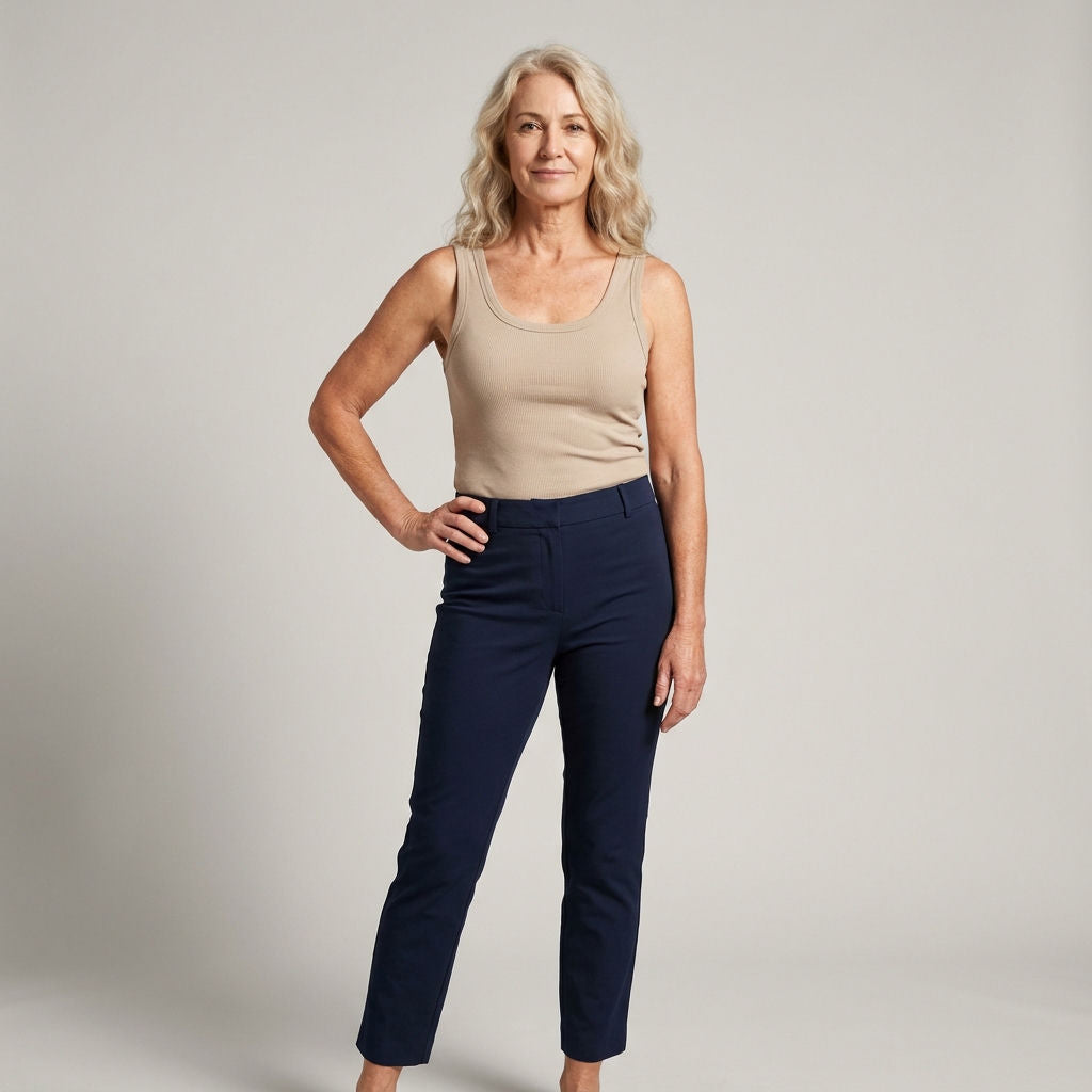 Maggie's Ribbed Cotton Built-in Bra Tank