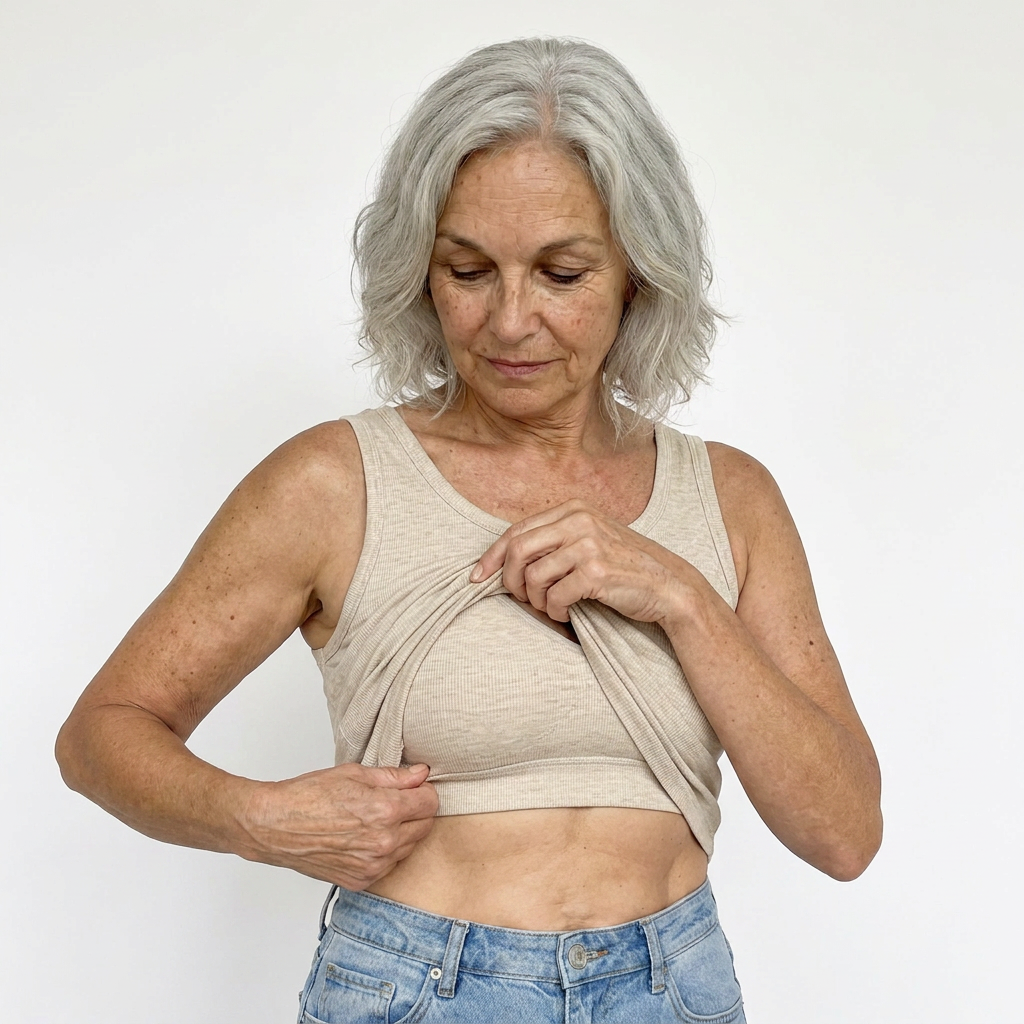 Maggie's Ribbed Cotton Built-in Bra Tank
